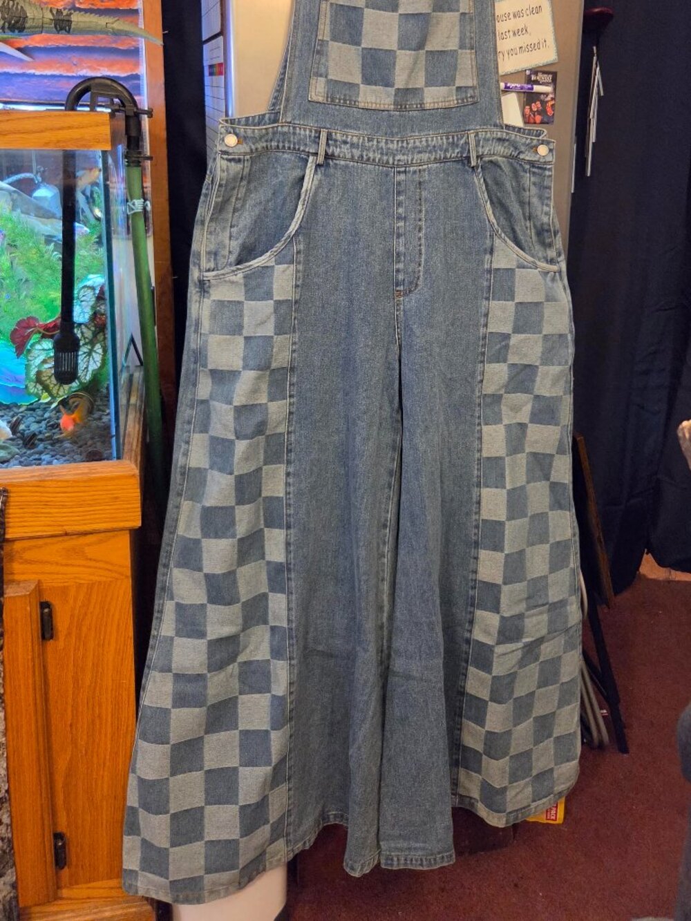 Wide Leg Bell Bottoms Retro Hippie Boho 2XL Jean Overalls/Jumpsuit NWT!!!*READ* - Picture 2 of 7